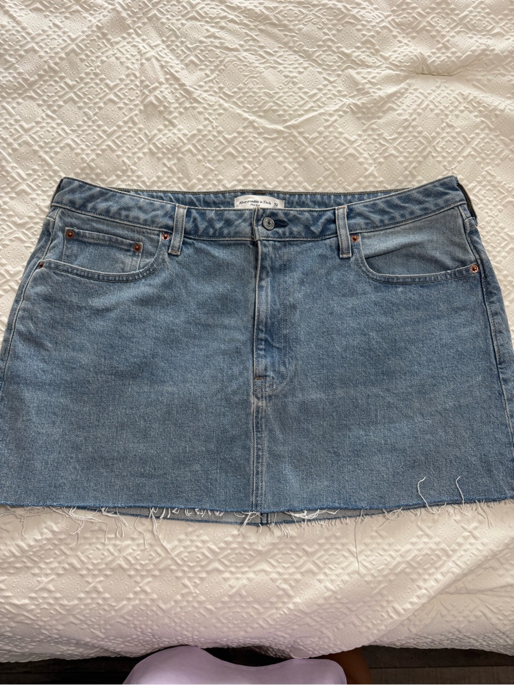 Abercrombie & Fitch Denim Mini Skirt - Medium Blue